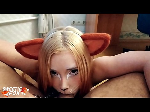 ❤️ キツネがチンポを飲み込み、口の中にザーメンを出す at ja.josporn-com.ru ❌️